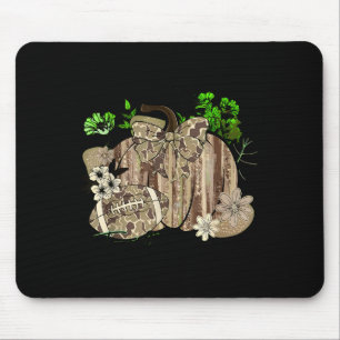 Pumpkin Football Western Retro Tis The Season Coun Mouse Pad