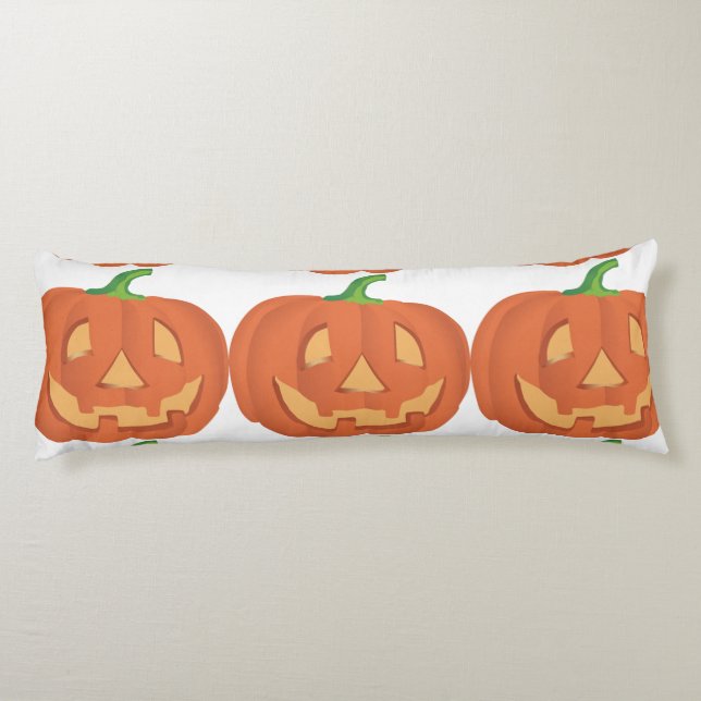 Pumpkin for Halloween 1 Body Cushion (Back)