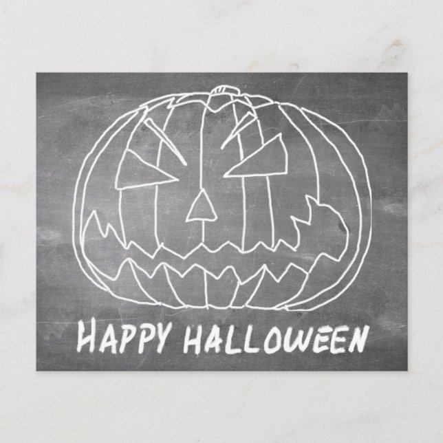 Pumpkin for Halloween 5 chalkboard look (Front)