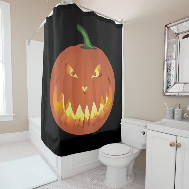 Pumpkin for Halloween... Shower Curtain (In Situ)