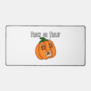 Pumpkin funny naughty gift prank Halloween Desk Mat