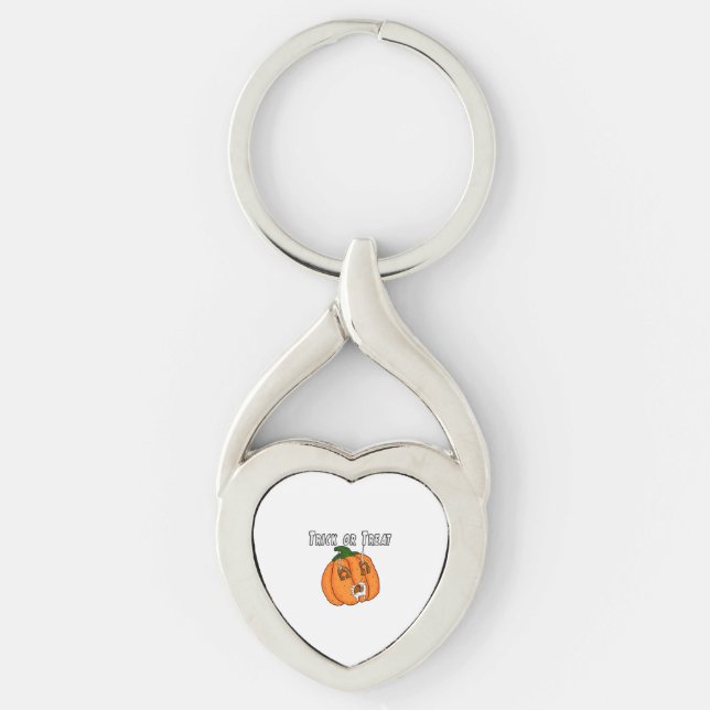 Pumpkin funny naughty gift prank Halloween Key Ring (Front)