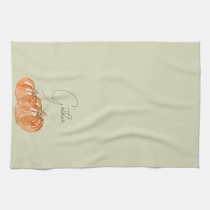 Pumpkin "Gather"  Tea Towel