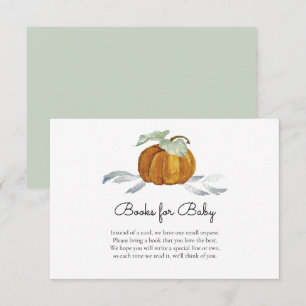 Pumpkin Gender Neutral Books for Baby Enclosure Card