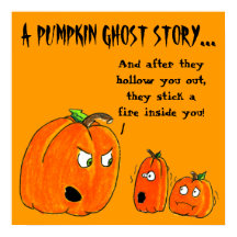 PUMPKIN GHOST STORY HALLOWEEN print
