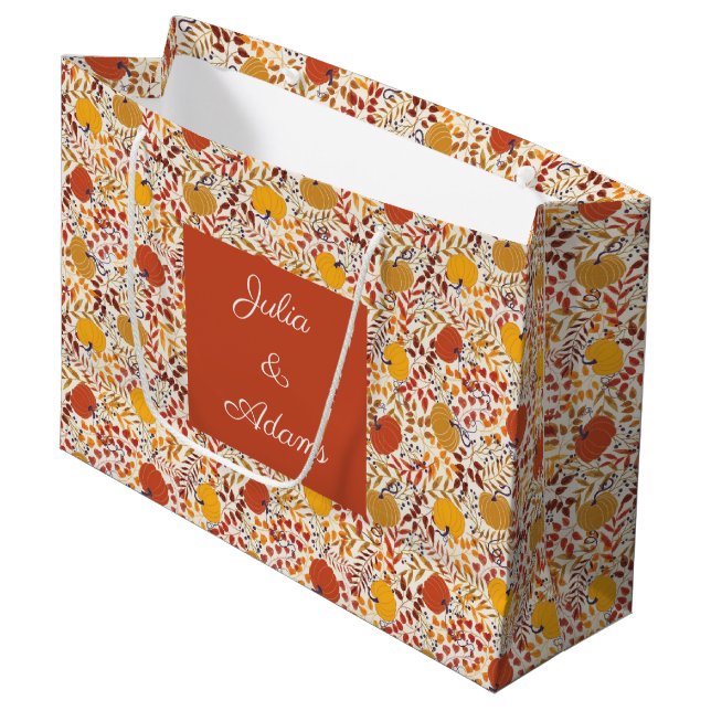 Pumpkin Gift Bag (Front Angled)