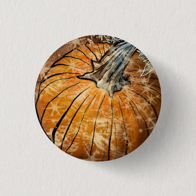 Pumpkin Glam 3 Cm Round Badge (Front)