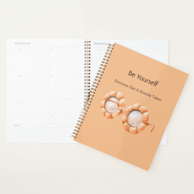 Pumpkin Glasses Be Yourself Planner (Display)