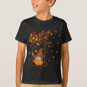 Pumpkin Gnomes Fall Autumn Cute Halloween Thanksgi T-Shirt