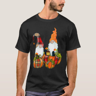 Pumpkin Gnomes Fall Autumn Cute Halloween Thanksgi T-Shirt