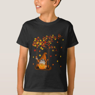 Pumpkin Gnomes Fall Autumn Cute Halloween Thanksgi T-Shirt