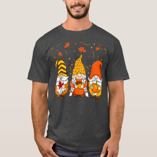 Pumpkin Gnomes Fall Autumn Cute Halloween Thanksgi T-Shirt