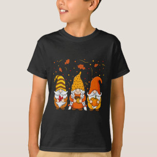 Pumpkin Gnomes Fall Autumn Cute Halloween Thanksgi T-Shirt