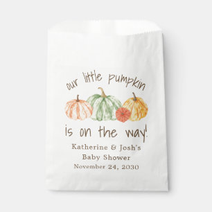 Pumpkin Gourd Autumn Baby Shower Favour Bags