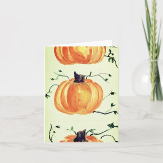 Pumpkin Greeting Card