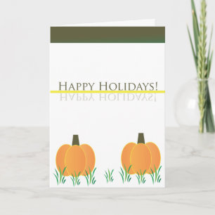 Pumpkin Greeting Holiday Card