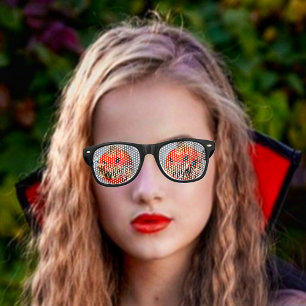 Pumpkin Grin Retro Sunglasses