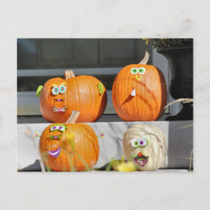 Pumpkin Guys Postcard
