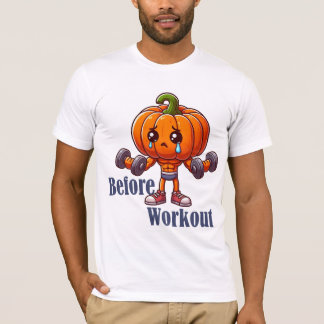 Pumpkin Gym Bro – Before & After Workout Halloween T-Shirt
