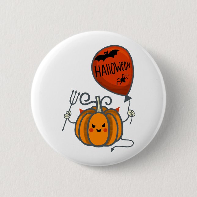 Pumpkin Halloween       6 Cm Round Badge (Front)