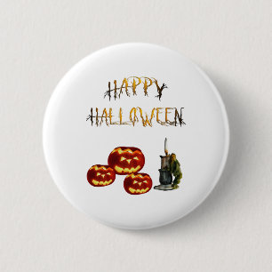 Pumpkin Halloween 6 Cm Round Badge
