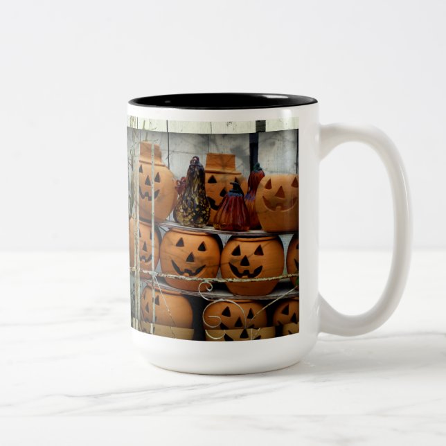 Pumpkin Halloween/Autumn Frosted Beverage Mug (Right)
