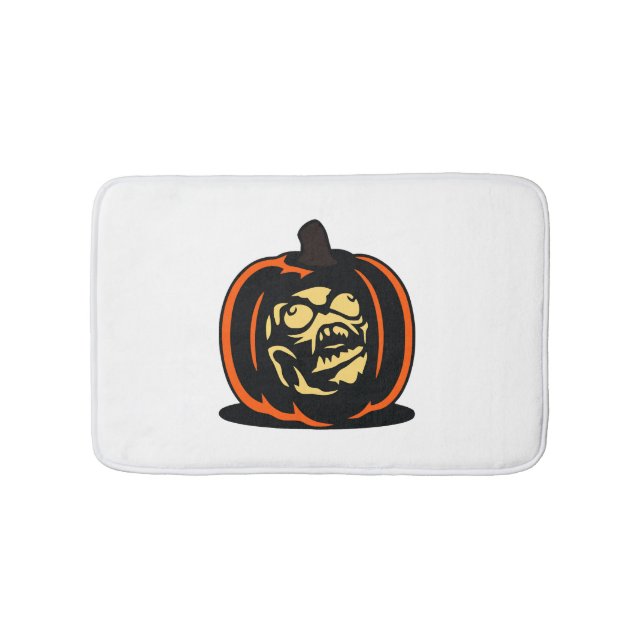 Pumpkin Halloween                                  Bath Mat (Front)