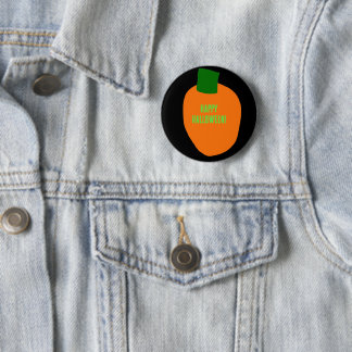 Pumpkin Halloween Button