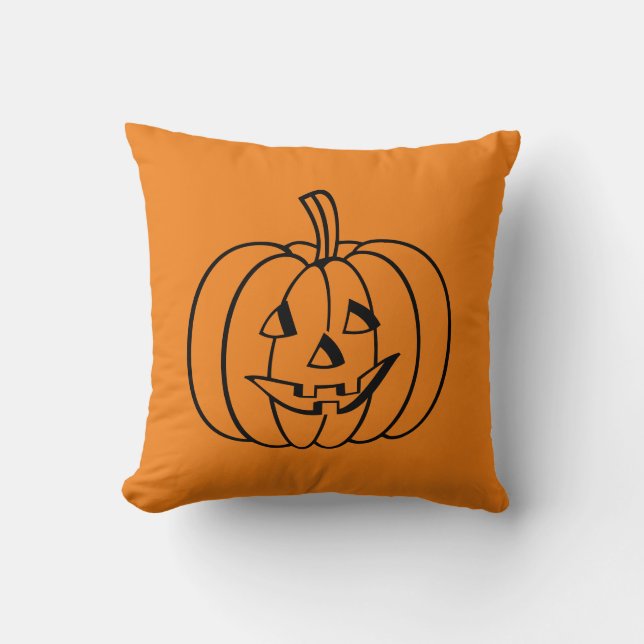 Pumpkin  Halloween Cushion (Front)