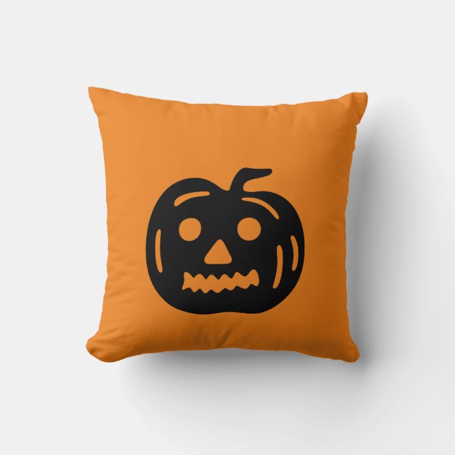 Pumpkin  Halloween Cushion (Front)