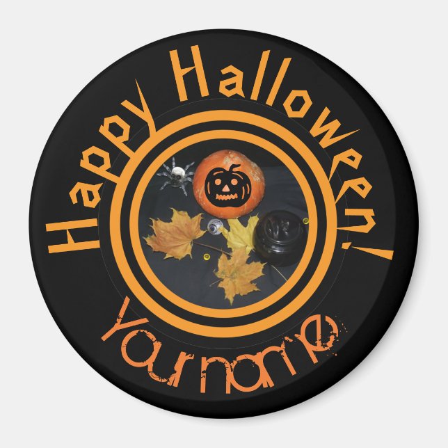 Pumpkin Halloween decor Magnet (Front)
