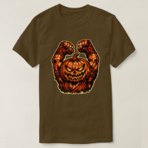 Pumpkin Halloween Fighter — Vintage Retro Spooky