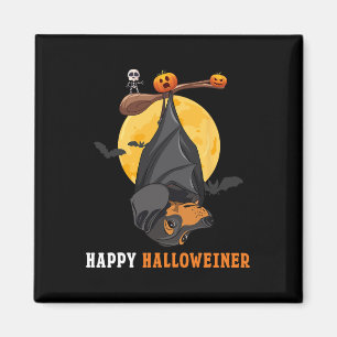 Pumpkin Halloween For Women &amp; Bat Sausage Dog  Magnet