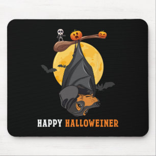 Pumpkin Halloween For Women & Bat Sausage Dog Mouse Pad