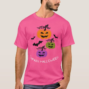Pumpkin Halloween Happy Fall Season Autumn Vibes H T-Shirt