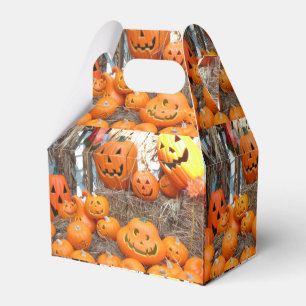 Pumpkin halloween jack o lantern orange pumpkins favour box