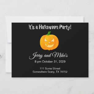 Pumpkin Halloween Party Invitations