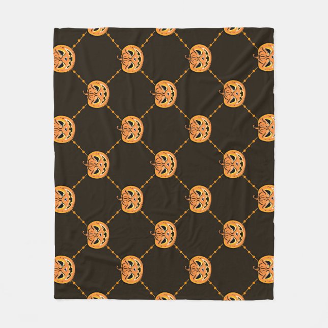 Pumpkin Halloween party theme. Fleece Blanket (Front)