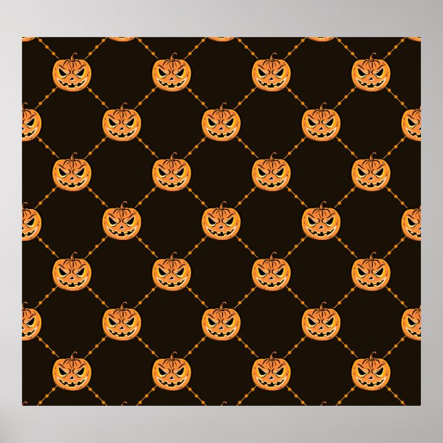Pumpkin Halloween party theme. Poster (Front)