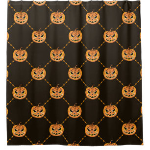 Pumpkin Halloween party theme. Shower Curtain
