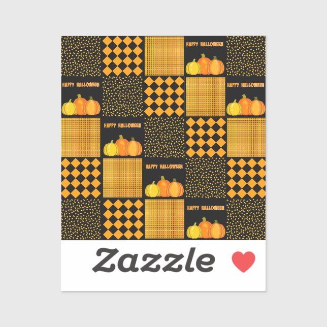 Pumpkin Halloween Patchwork Pattern (Sheet)