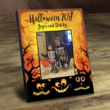 Pumpkin Halloween Picture Frame