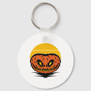 Pumpkin Halloween Shirts For Men Women Jack O Lant Key Ring
