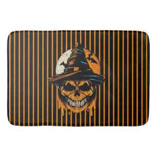 pumpkin/Halloween/skull/spooky  Bath Mat