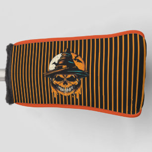 pumpkin/Halloween/skull/spooky  Golf Head Cover