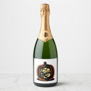 Pumpkin Halloween                                  Sparkling Wine Label