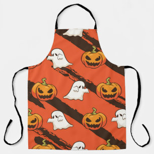 Pumpkin Halloween theme, seamless pattern. Apron