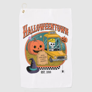 Pumpkin Halloweentown University Golf Towel