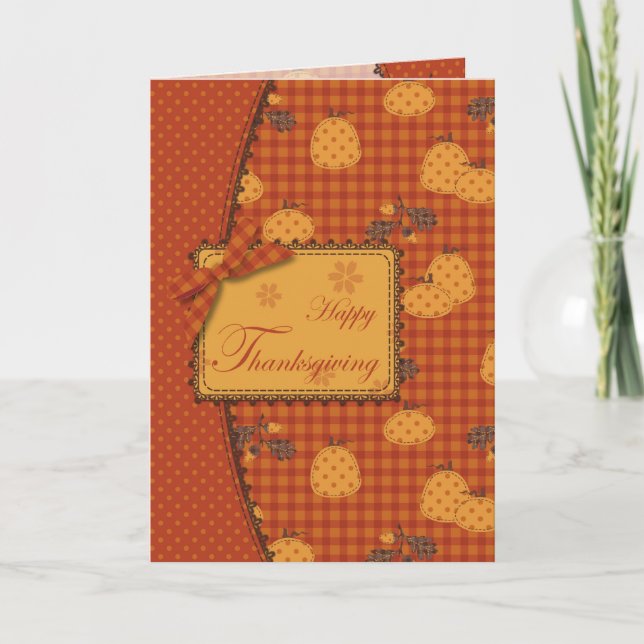 Pumpkin Harvest Card (Front)