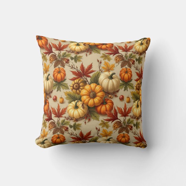 Pumpkin Harvest Cushion (Front)